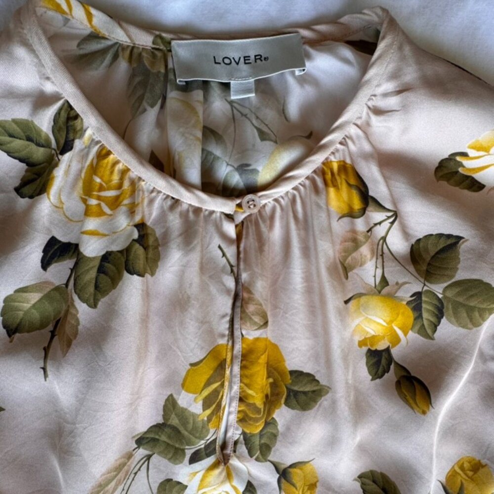 Silk Floral Blouse